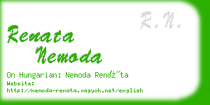 renata nemoda business card